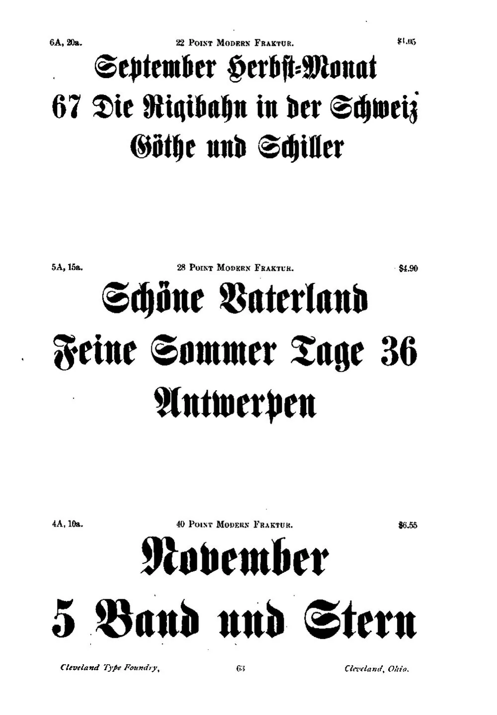 Catalogue and Price List of Type and Material (ATF 1893 Specimen) — page 4