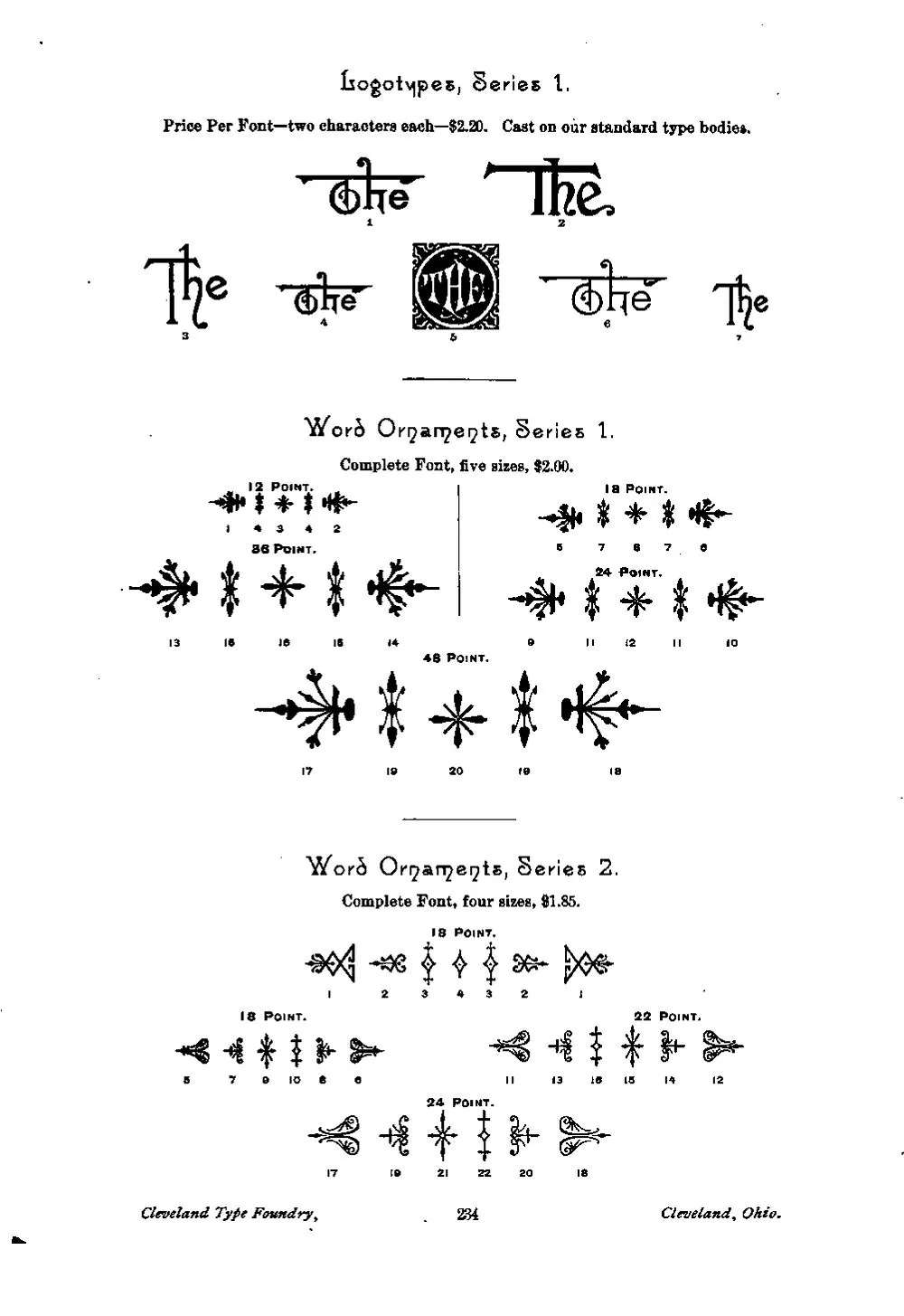 Catalogue and Price List of Type and Material (ATF 1893 Specimen) — page 12