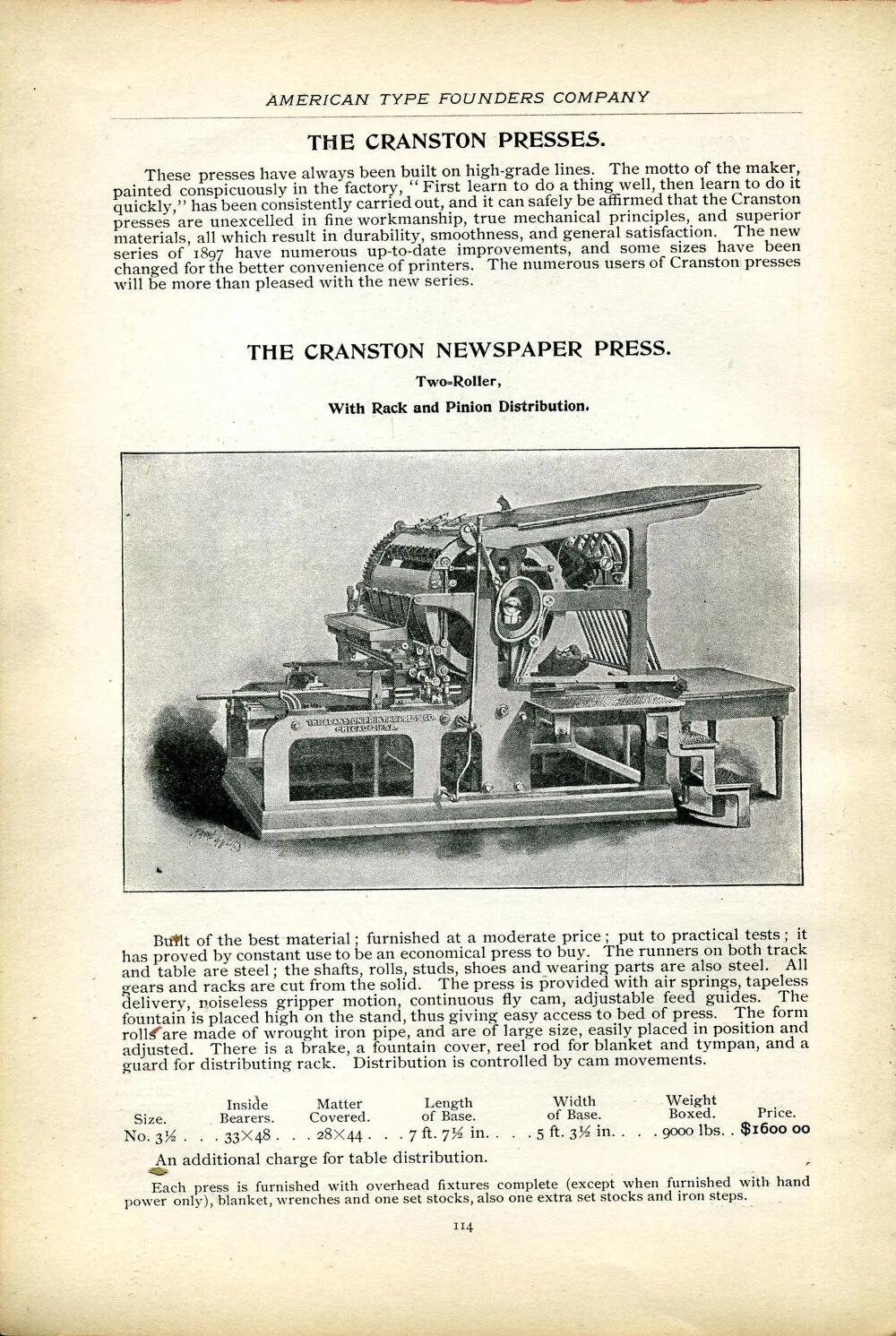 Illustrated Catalogue and Price List of Printing Machinery and Supplies [etc.] — page 10