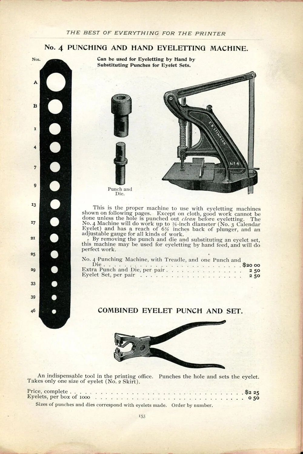 Illustrated Catalogue and Price List of Printing Machinery and Supplies [etc.] — page 13