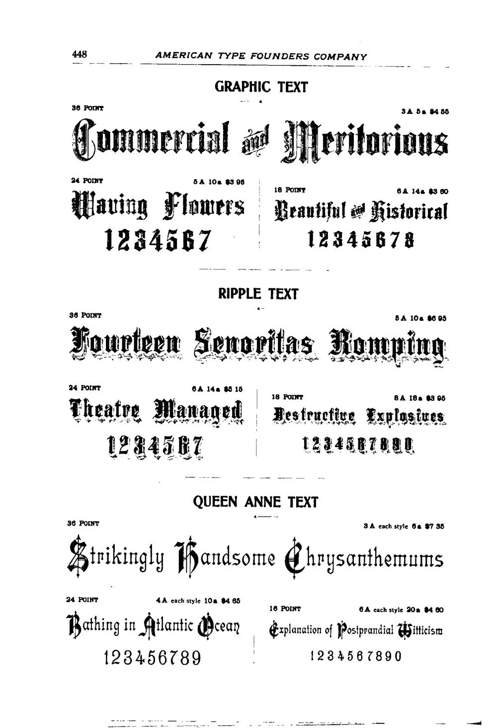 Desk Book: Specimens of Type, Borders & Ornaments, Brass Rule & Electrotypes, and Catalogue of Printing Machinery and Materials, Wood Goods, Etc. — page 10