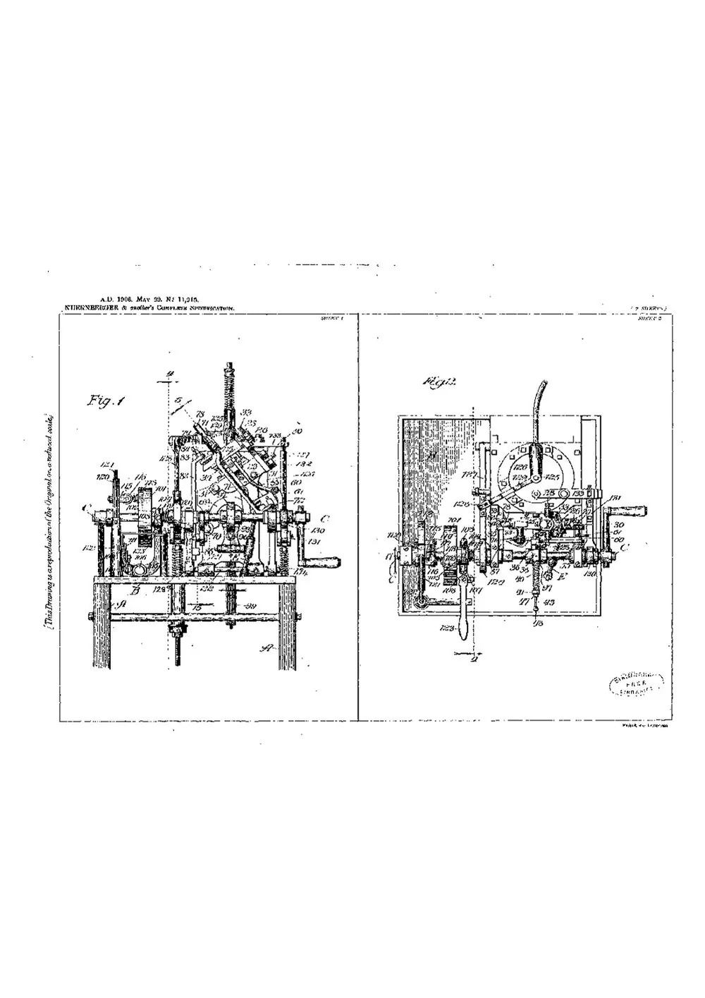 GB Patent 11,915 of 1906, Type Casting Machine — page 9