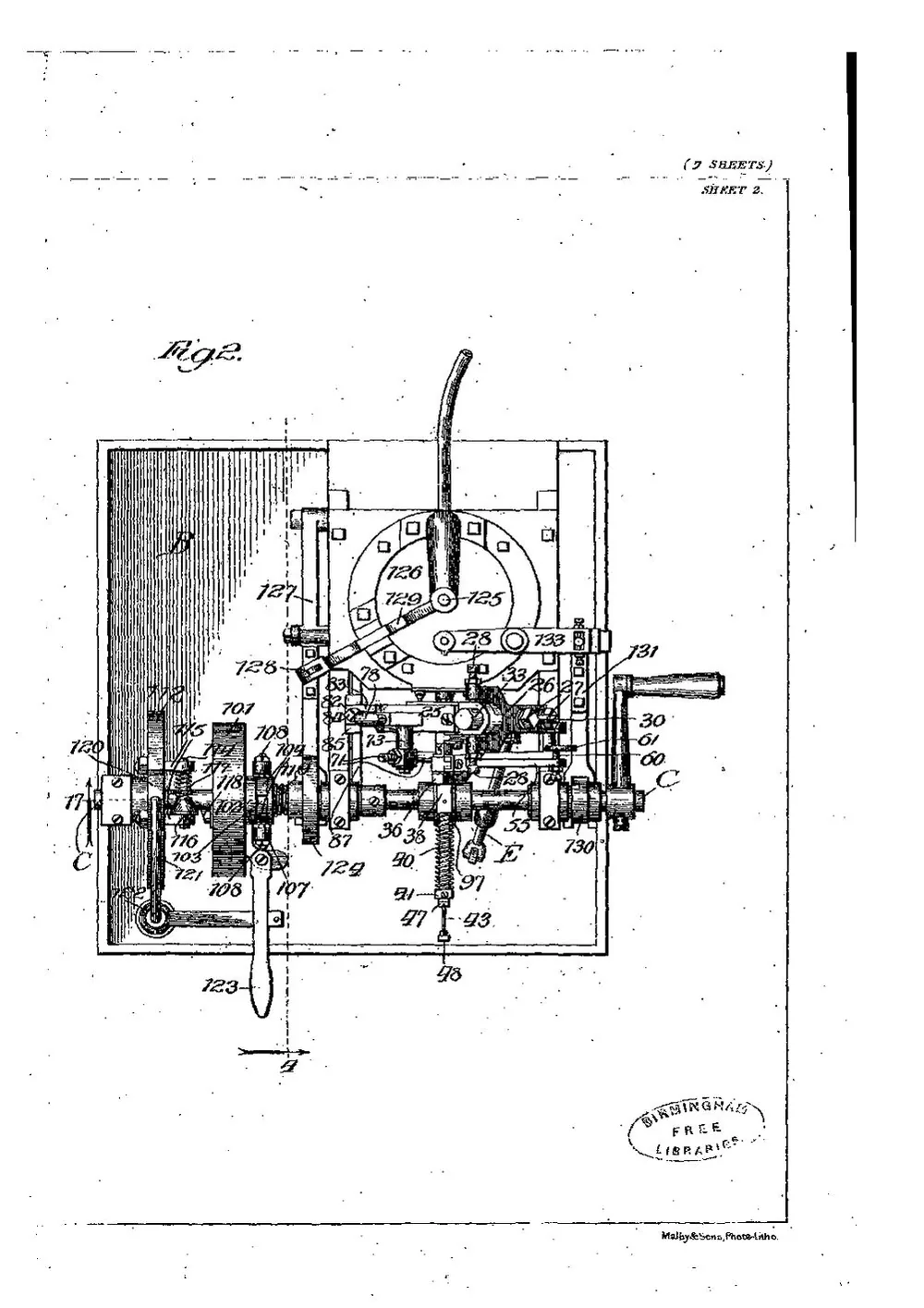GB Patent 11,915 of 1906, Type Casting Machine — page 11