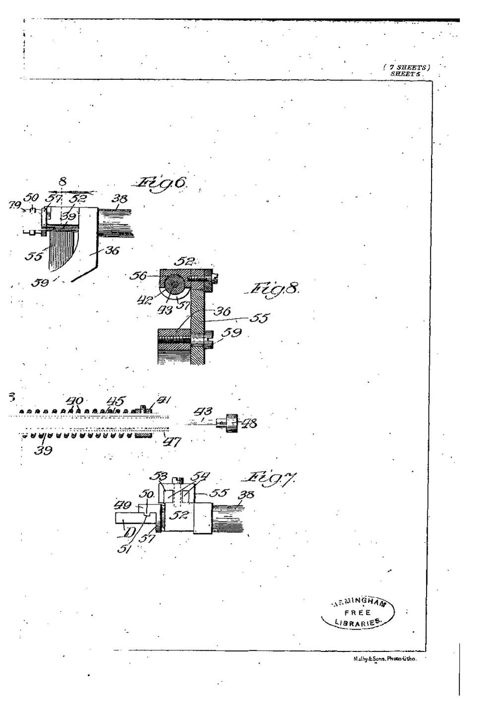 GB Patent 11,915 of 1906, Type Casting Machine — page 14