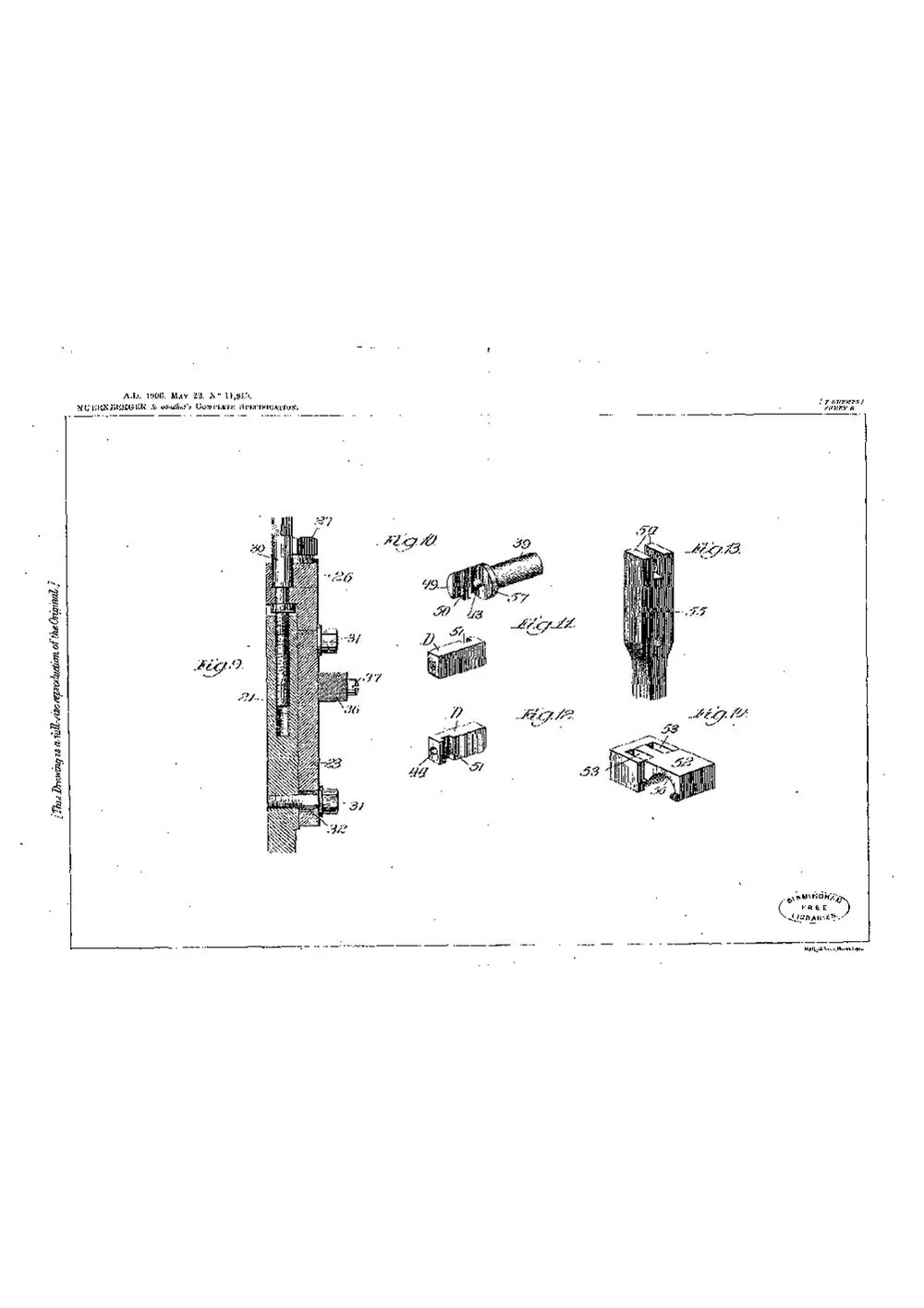 GB Patent 11,915 of 1906, Type Casting Machine — page 15