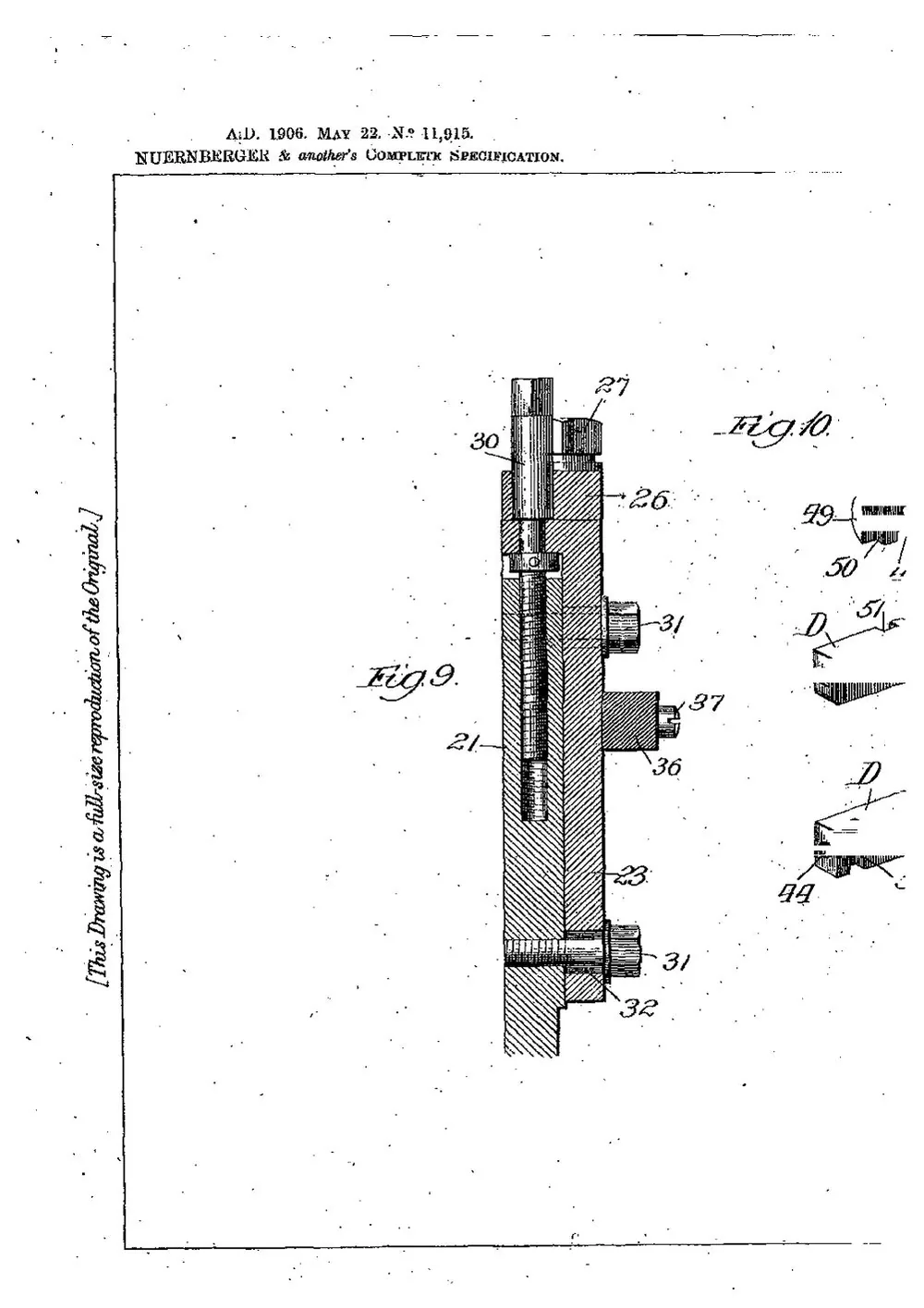 GB Patent 11,915 of 1906, Type Casting Machine — page 16