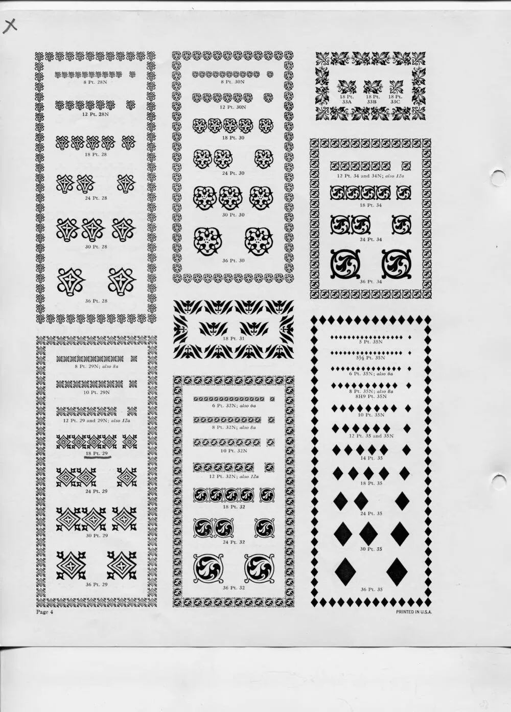 Monotype Borders and Ornaments — page 2