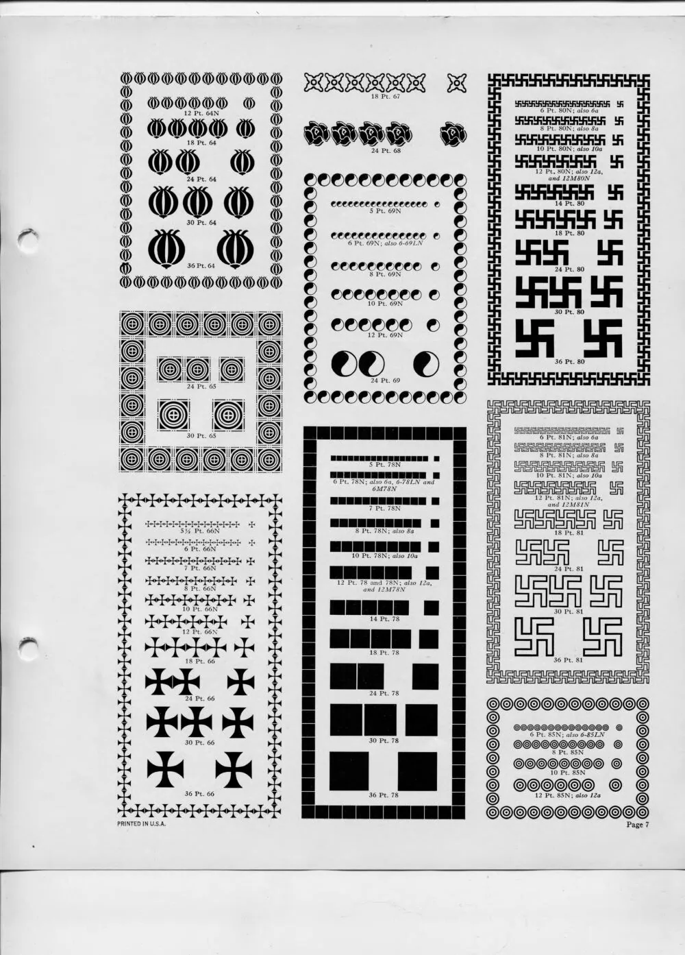 Monotype Borders and Ornaments — page 3