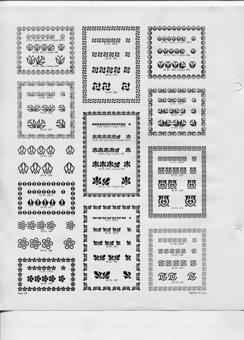 Monotype Borders and Ornaments — page 7