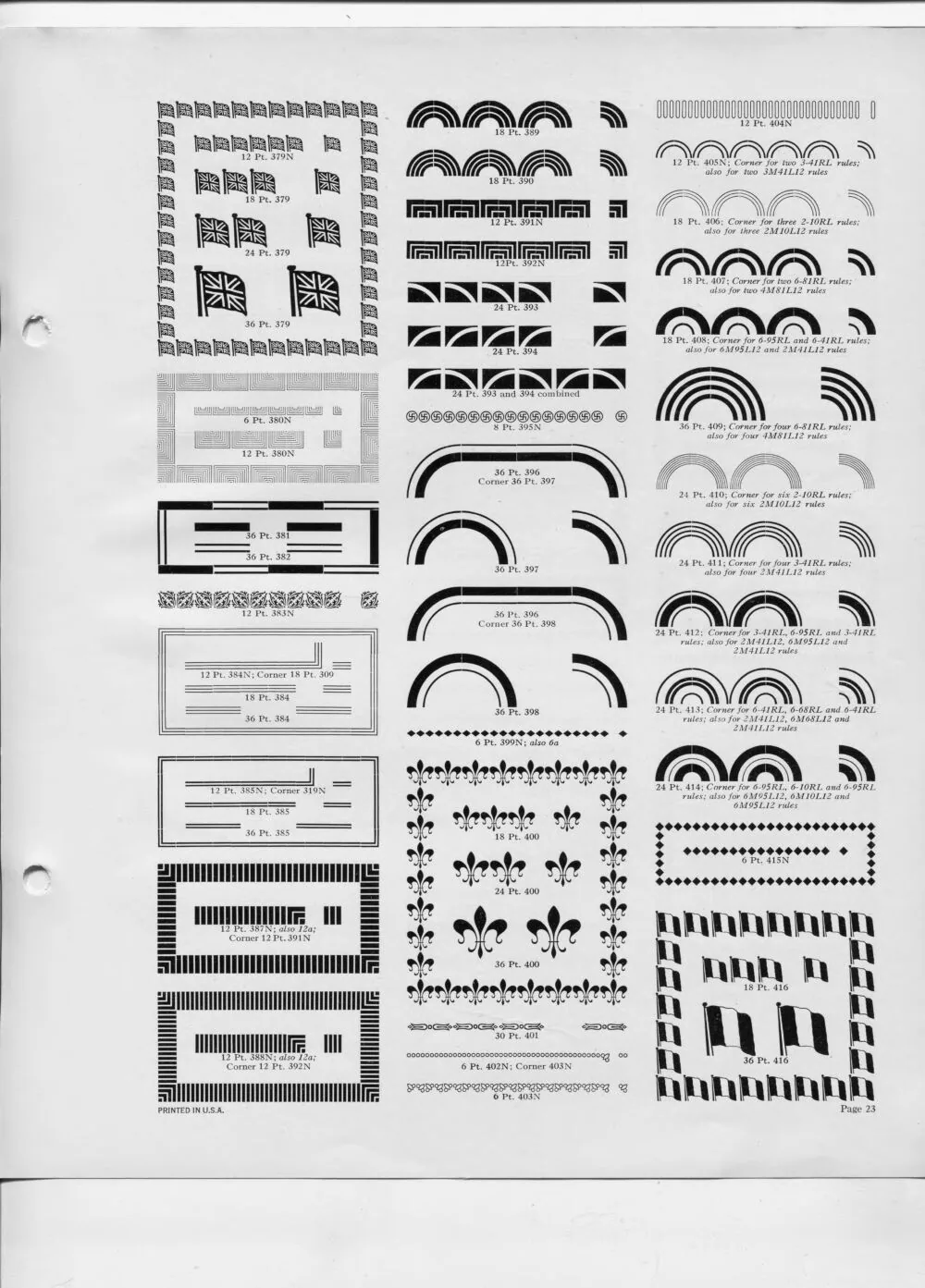 Monotype Borders and Ornaments — page 9