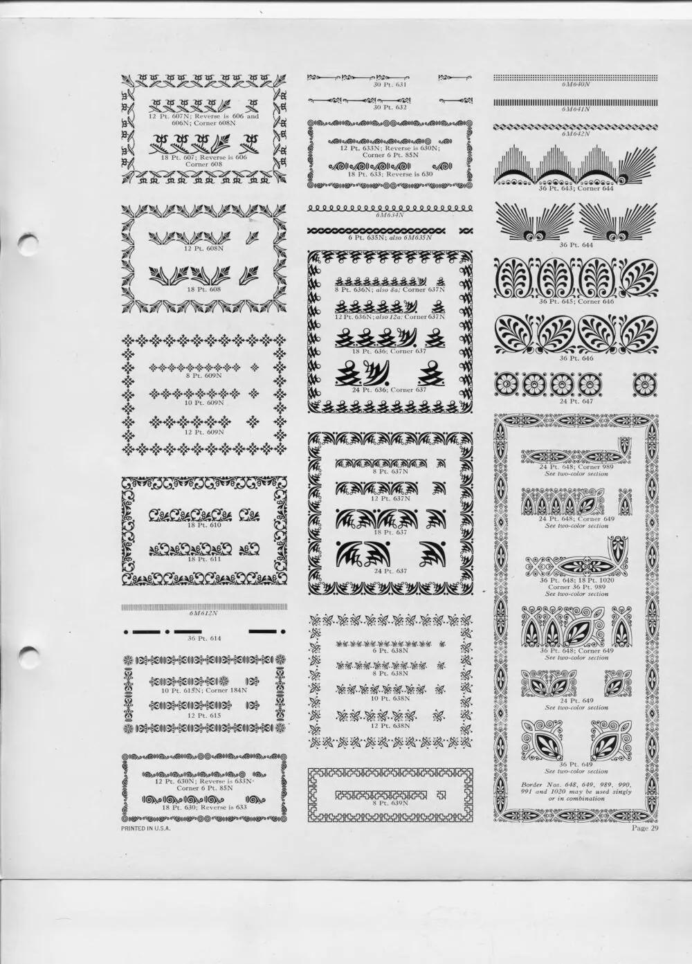 Monotype Borders and Ornaments — page 11