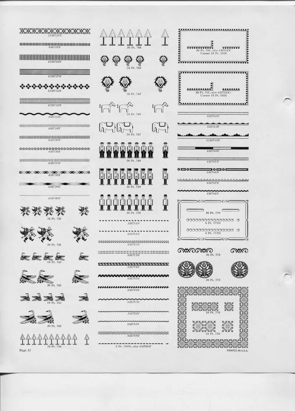Monotype Borders and Ornaments — page 12