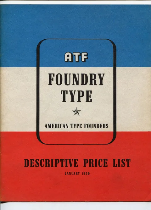 ATF Foundry Type Descriptive Price List