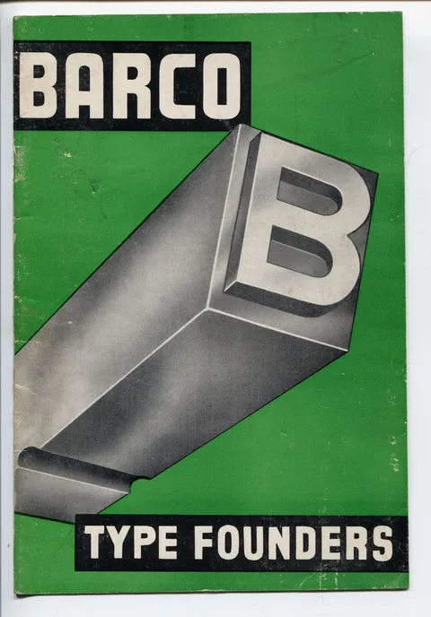 Barco Type Founders [Specimen Book]