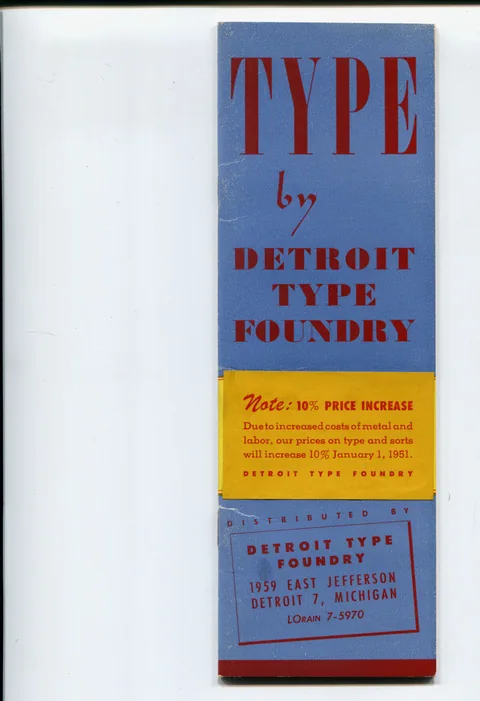 Type by Detroit Type Foundry