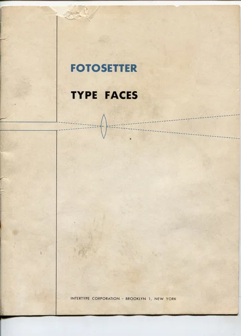 Fotosetter Type Faces