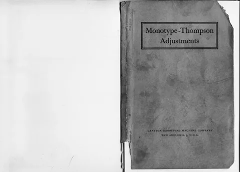 Monotype-Thompson Adjustments (c.2)