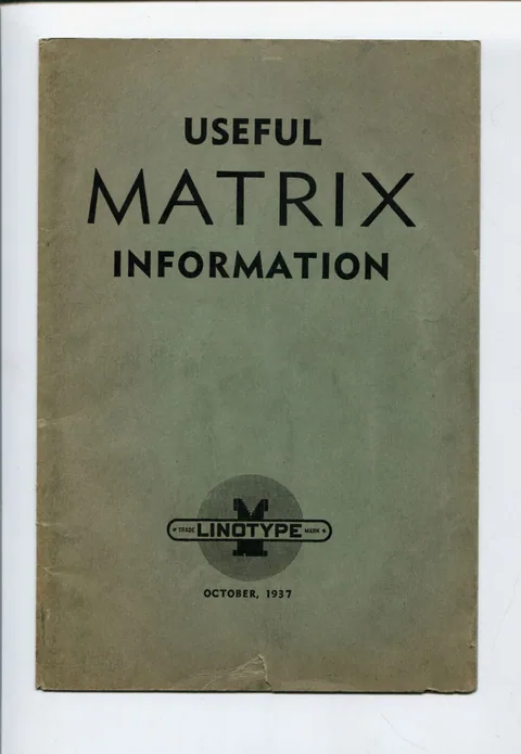 Useful Matrix Information