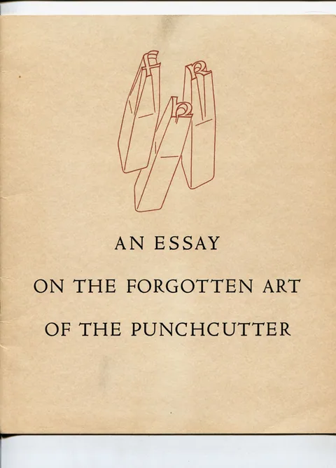 An Essay on the Forgotten Art of the Punchcutter