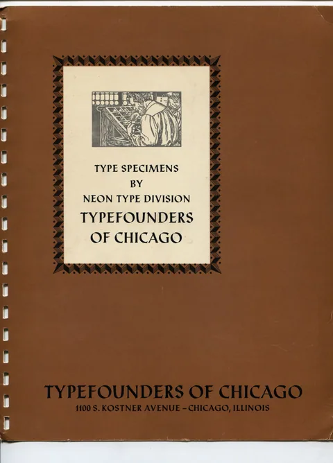 Type Specimens by Neon Type Division [of] Typefounders of Chicago [part 1 of 2]
