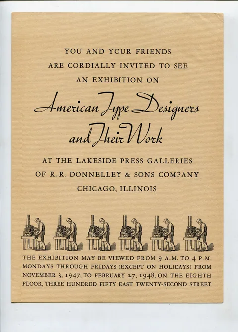 American Type Designers and Their Work