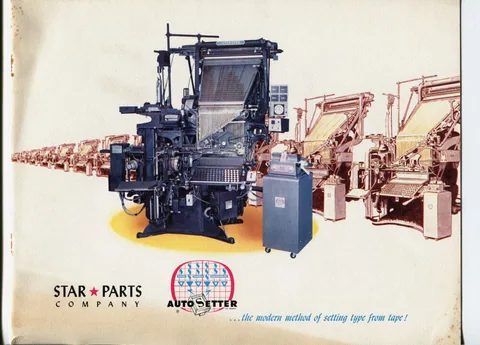Autosetter ... the modern method of setting type from tape