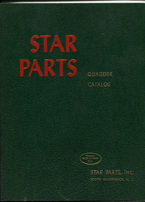 Catalog for Star Quadder Models F, G and H