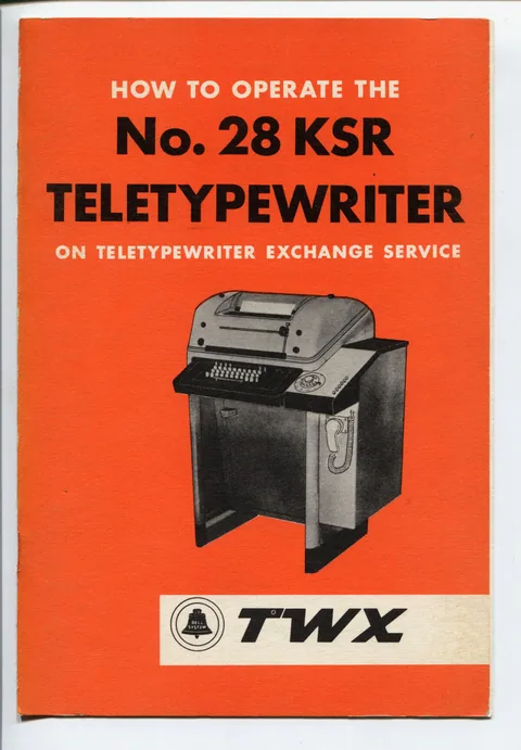 How to Operate the No. 28 Keyboard Sending and Page Receiving [KSR] Teletypewriter on Teletypewriter Exchange Service