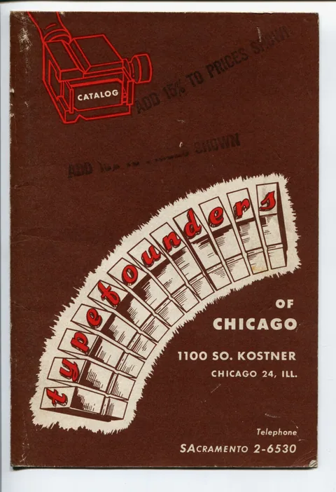Catalog [type specimen book, brown cover]