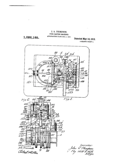 US Patent 1,026,185, Type-Casting Machine